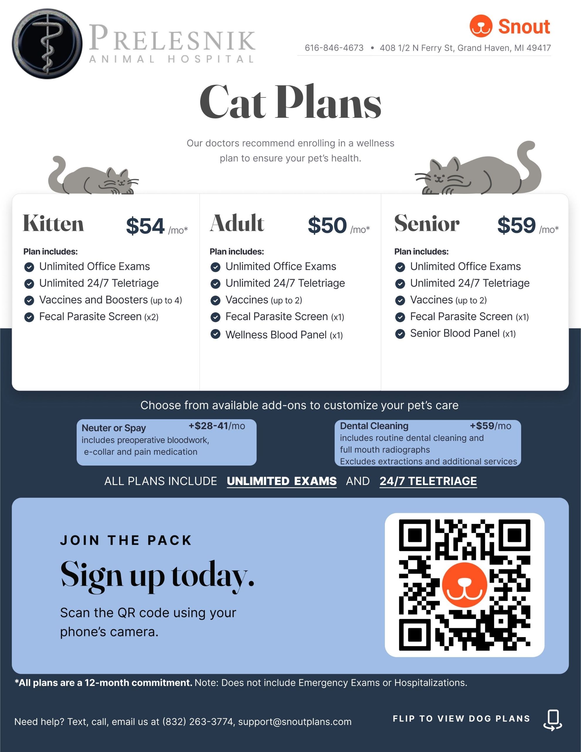 Snout wellness cat plans